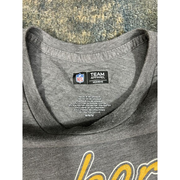 Women’s Size Medium Gray Green Bay Packers Short Sleeve Tee! NFL Team Apparel! - Picture 4 of 7